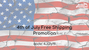 4th of July Free Shipping Promotion now thru July 4th. Type in code - 4JULY19 - at checkout
