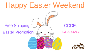 Easter Free Shipping Promotion thru April 21st.  Type in - EASTER19 - at checkout.