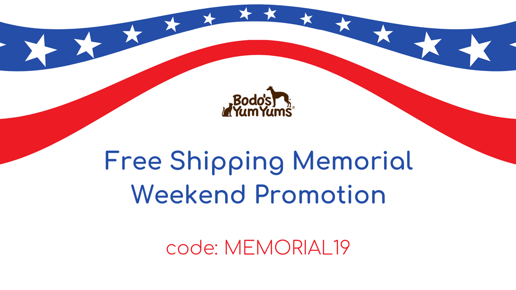 Memorial Weekend Free Shipping Promotion now thru May 27th.  Type in code - MEMORIAL19 - at checkout